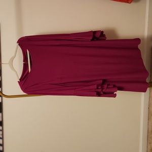 NWT RN Studio purple bell sleeve dress,  size 18